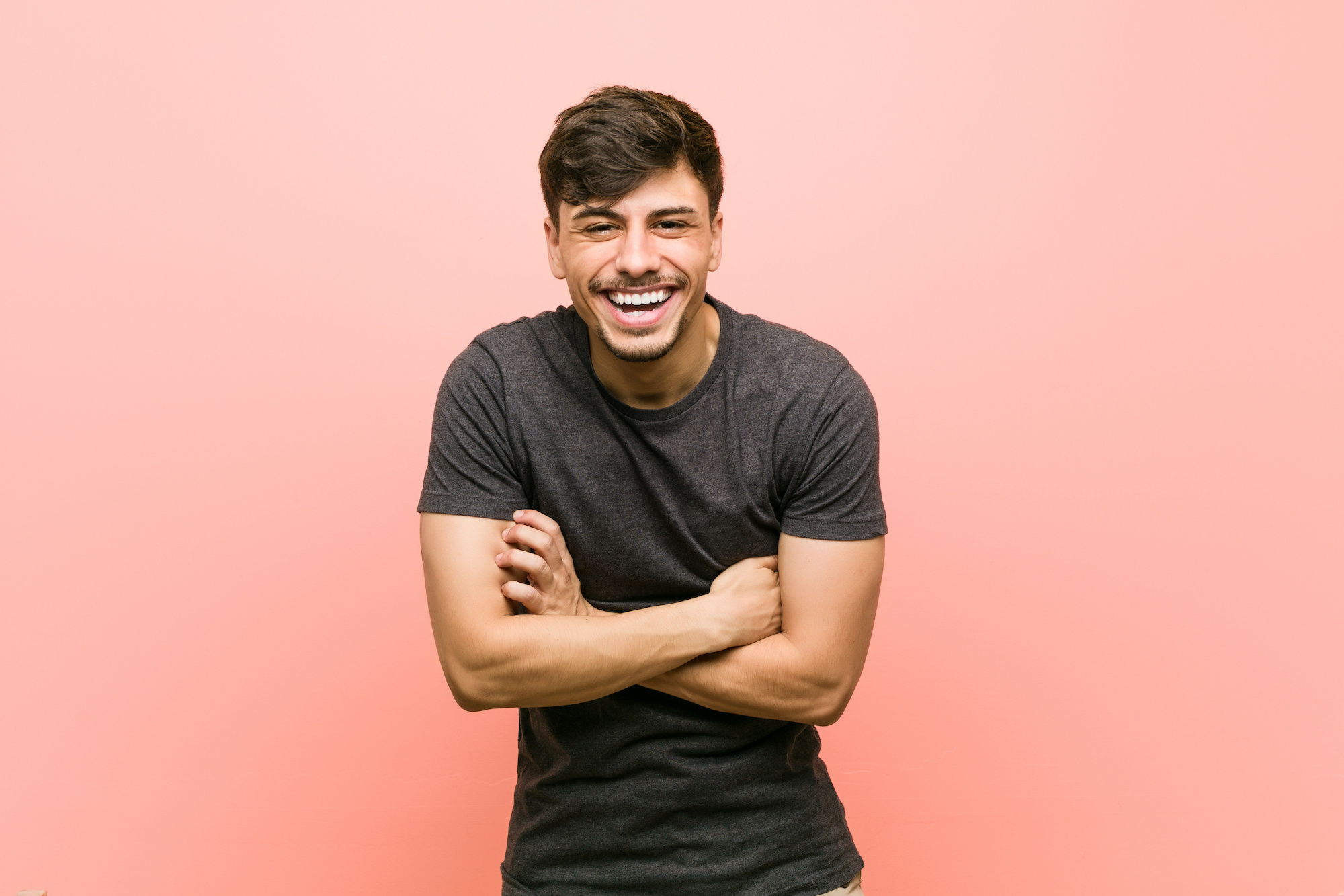 young man laughing